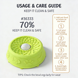 Tapis de léchage antidérapant pratique avec conception d'alimentation lente pour le soulagement du stress - Product Image 3