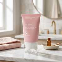 Crème pour le cou au collagène PDRN avec masseur intégré, peptides, céramides, raffermissante, hydratante, soin du cou, de la ligne de la mâchoire et du décolleté GZ