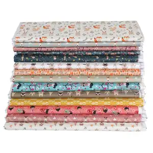 Vải Cotton Hữu Cơ 100% In Họa Tiết Hoạt Hình Cho Trẻ Em Tùy Chỉnh