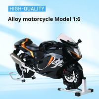 Motocicleta de Juguete de Metal de Alta Tecnología, Estilo Nuevo y Popular de 2026, Escala 1:6, BWM S1000RR, con Llave, Función de Pulverización, Juguete Eléctrico Divertido
