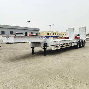 2025 year HSTAR Low Price Heavy Duty 3 Axle 60 80 100 Tons Low <b>Bed</b> Lowboy Trailer Lowbed Semi Trailer for Sale for sales - Product Image 2