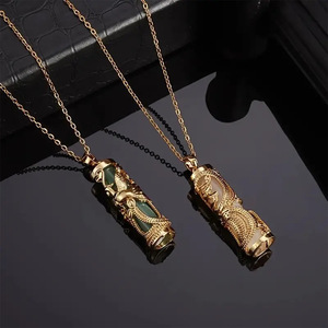 Collar con colgante <span class=keywords><strong>de</strong></span> Fénix, joyería <span class=keywords><strong>de</strong></span> piedra natural <span class=keywords><strong>de</strong></span> cultura china, regalo vintage <span class=keywords><strong>de</strong></span> <span class=keywords><strong>la</strong></span> suerte para mujeres y hombres - Product Image 1