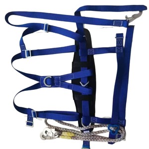 Cinturón de Seguridad para Trabajo en Altura, Escalada en Roca, Estilo Europeo, con Doble Anillo en D en la Espalda, Cuerda de Seguridad con Absorción de Impactos - Product Image 5