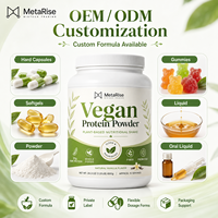 Poudre Protéinée Végétalienne Personnalisée pour Adultes, Nutrition Sportive à Base de Plantes, Bénéfices pour la Croissance Musculaire, Supplément Vitaminique, Boisson en Poudre en Promotion