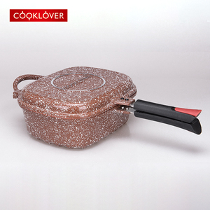 厨师爱好者30厘米双面不粘烤盘带玻璃盖热卖厨房烹饪工具 - Product Image 3