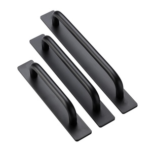 Poignées adhésives en alliage d'aluminium pour portes d'armoires, tiroirs et portes de douche, sans perçage, pour salon - Product Image 4