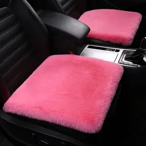 Coussin de siège de voiture en peluche durable de vente chaude accessoire automatique de confort chaud avec le support antidérapant pour le coussin de siège de voiture d'utilisation d'hiver