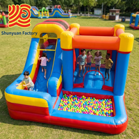 Château gonflable de Noël personnalisé, facile à installer, château gonflable rebondissant pour enfants