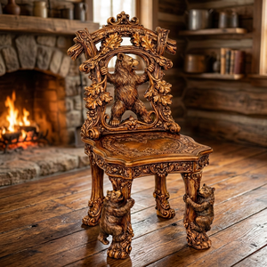 Silla decorativa de madera de teca tallada a mano con cojín de espuma y diseño decorativo para uso en interiores de hoteles y hogares. - Product Image 6
