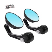 Rétroviseurs latéraux universels pour moto de haute qualité 7/8 pouces, style Cafe Racer, en alliage d'aluminium