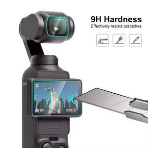 ฟิล์มกันรอยหน้าจอแบบ 2.5D สำหรับ DJI Osmo Pocket 4 Pocket 3  กระจกนิรภัยป้องกันหน้าจอ  อุปกรณ์เสริมกล้องวิดีโอ - Product Image 3