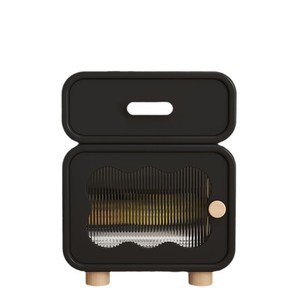 Comodino Moderno in Legno Massello di Pino con 2 Cassetti, Bianco, Piccolo Comodino Intelligente <span class=keywords><strong>per</strong></span> Bambini, <span class=keywords><strong>per</strong></span> Camera da Letto e Appartamento - Product Image 5