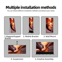 P1.53 P1.86 P2 Layar LED Indoor Full HD untuk Digital Signage Poster Berdiri dengan HDR Kecerahan Tinggi & CMS Terintegrasi