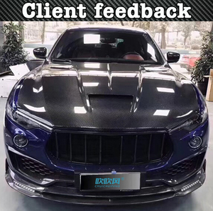 Capot en fibre de carbone véritable pour Maserati Levante, <span class=keywords><strong>nouveau</strong></span> style - Product Image 2