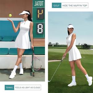 <span class=keywords><strong>Ropa</strong></span> de Golf Personalizada para <span class=keywords><strong>Mujer</strong></span>, 220G, 75% Nailon, 25% Elastano, para Entrenamiento, <span class=keywords><strong>Tenis</strong></span>, Béisbol, Vestido Deportivo Transpirable para <span class=keywords><strong>Mujer</strong></span> - Product Image 5