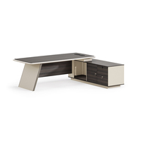 Mobilier de bureau moderne écologique personnalisé Directeur en forme de L Bureau du PDG Tables de direction