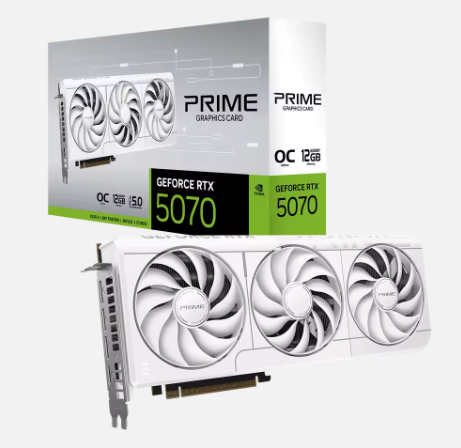 New PRIME GeForce RTX 5070 White OC 12GB GDDR7 MXM PCI Express 4.0 16X Gaming Desktop GPU Video Card