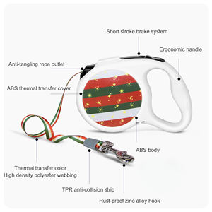 Venta al por mayor de correa retráctil para mascotas de jardín correa ajustable para perros correa retráctil para perros con logotipo impreso colorido - Product Image 3