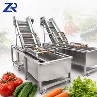RVS gaasbandtransportband voor voorwas- en hefwerken in de fruit- en groenteproductielijn