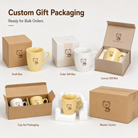 Taza de Cerámica Personalizada de 16 oz, Taza de Café de Gres, Caja de Regalo, Regalos Empresariales, Apta para Lavavajillas y Microondas, Segura para Alimentos