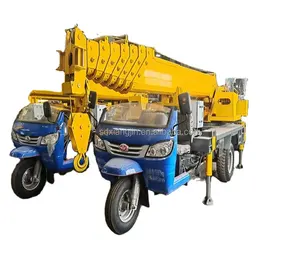 Tricycle 3 Ton Outrigger Crane Mounted Tricycle Telescopic Boom Crane