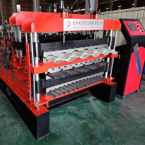 0,18 Full Hard Ibr y <span class=keywords><strong>Corru</strong></span> Roof Panel Máquina formadora de rollos Máquina para fabricar láminas para la fábrica DiXin de Sudáfrica - Product Image 1