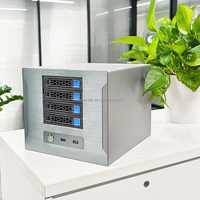 Boîtier de serveur NAS Hengyu Mid Tower 4 baies, format Mini-ITX, en acier, avec port USB frontal et ventilateur intégré – Meilleures ventes