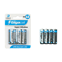 Batería Personalizada de 1.5v Aa LR6, Celda Alcalina, Baterías Primarias Pequeñas, Aplicable a Artículos del Hogar como Controles Remotos, Juguetes y Más