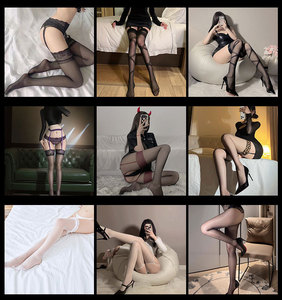<span class=keywords><strong>Bas</strong></span> de contention noirs sexy une pièce avec dentelle blanche en soie, <span class=keywords><strong>bas</strong></span> cuissardes, lingerie, <span class=keywords><strong>bas</strong></span> en <span class=keywords><strong>nylon</strong></span> respirant, ODM - Product Image 4