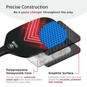 AERO SWIPE Tui Dung Pickleball Raqueta Venta al por mayor Grafito T700 Fibra de carbono Pickleball Paddle - Product Image 4