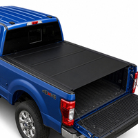 Bâche de benne robuste en alliage à profil bas, pliable en quatre, pour Nissan Navara Frontier 2017 et Ford F-250 Super Duty avec benne de 6'10 pouces – Accessoires pour camion