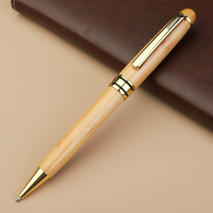 High-End Customizable Bamboo <strong>Pen</strong> Wooden and Metal Ballpoint Signature <strong>Pen</strong> 1.0 mm Writing Width Business or Teacher's Day Gift - Product Image 6