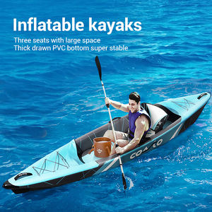2024 Popular 14ft 2 personas asientos colorido <span class=keywords><strong>kayak</strong></span> inflable para deportes acuáticos pesca explorar Canoa/<span class=keywords><strong>Kayak</strong></span> para la venta - Product Image 2