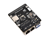 Module de calcul Raspberry Pi 5 carte de base Mini double Gigabit 40PIN GPIO USB3.0 RTC SH1.0 en-tête de ventilateur double entrée d'alimentation ETH 5V