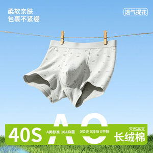 กางเกงบ็อกเซอร์ชาย 40S เซลลูโลสสร้างใหม่ ป้องกันแบคทีเรีย ไร้ตะเข็บ เอวกลาง พิมพ์ลาย ถักทอ ใส่สบาย - Product Image 4