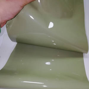 Cuir PU <span class=keywords><strong>Vinyle</strong></span> OEKO Tex 100 Sans DMF, Doux, Brillant, Extensible sur 2 Côtés, Imperméable, Épaisseur 0,7 mm, pour Robes, Vestes et Leggings Sexy - Product Image 5