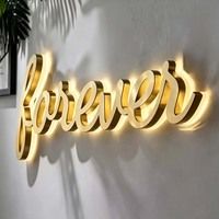 Enseigne murale ZLL 2026 en lettres 3D, enseigne lumineuse LED personnalisée, logo d'entreprise rétroéclairé