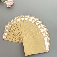 Enveloppe en papier kraft biodégradable et écologique pour emballage express simple, avec fermeture adhésive double face