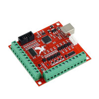 Kit de tarjeta de Control de movimiento CNC impulsado por Mach3 Tarjeta controladora CNC USB de 4 ejes Placa de ruptura de 100Khz Compatible con WinXP Win7