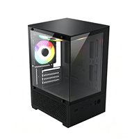Boîtier PC Gaming ATX Populaire avec 4 Emplacements PCI, Support 1 HDD 1 SSD, Refroidissement Liquide 240, Panneau en Verre Trempé