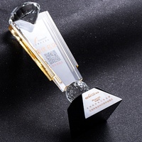 Trophée en cristal de conception nouvelle 2021, gravure personnalisée, trophée en cristal de diamant, plaque, trophée de sport en cristal, trophée de golf