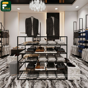 ชั้นวางเสื้อผ้าสำหรับจัดแสดงสินค้าในพื้นที่โปรโมชั่น  ขาตั้งเสื้อผ้าสำหรับร้านค้าปลีก  ดีไซน์อุปกรณ์จัดแสดงเสื้อผ้า - Product Image 1