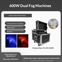 Machine à fumée de scène haute puissance 3000W-5000W Générateur de fumée professionnel à base d'eau Double sortie pour les effets d'éclairage de scène de grande taille