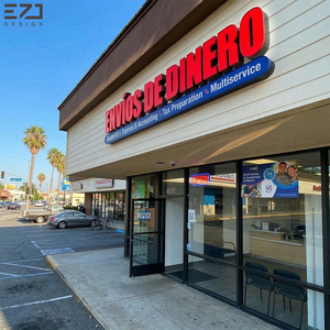 Letrero LED 3D Personalizado EZD para Tiendas, Letras de Canal Acrílicas Iluminadas Montadas <span class=keywords><strong>en</strong></span> Pared, Señalización Comercial para Agencias y Tiendas Minoristas - Product Image 2