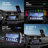 Podofo Double Din Voiture Lecteur MP5 7 pouces Autoradio Autoradio Sans Fil Carplay & Android Auto Voiture AudioType-C EQ Usine Vente en Gros