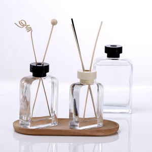 Bán buôn rõ ràng rỗng kính vuông sậy khuếch tán chai nước hoa dầu khuếch tán chai - Product Image 2