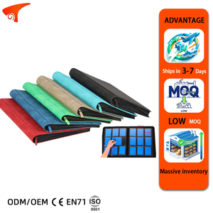 Classeur de cartes Torson à 9 pochettes avec fermeture éclair, album de cartes en cuir PU imperméable pour cartes TCG, MTG et sportives - Product Image 1
