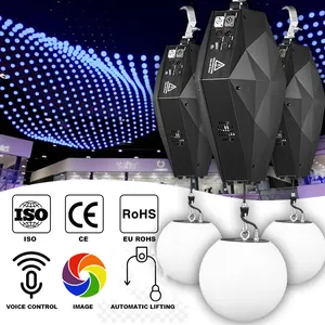 Manufacturer Outlet Le Stage Tube Artnet Rgb High Speed Kinetic Light Led Lifting Ball