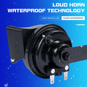 Bosche สัญญาณประเภทรถ12V แตรลมรถจักรยานยนต์เสียงดังมาก510Hz ลำโพงทวีตเตอร์ป้องกันการรบกวนของหอยทากแตรทำจากพลาสติก - Product Image 5