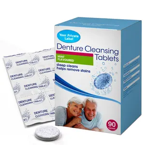 Wholesale High Quality OEM Pirvate Label Denture Cleaner Retainer Cleaning Tablets